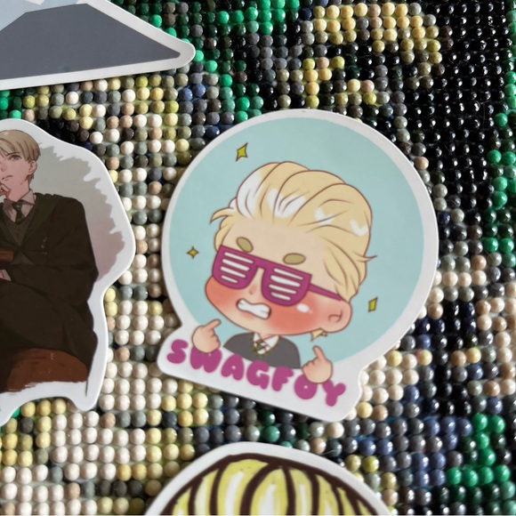 Bundle of 7 Draco Malfoy themed stickers - Picture 3 of 9